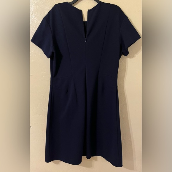 M.M. Lafleur Womens Midi Sheath Dress Size 16 Minimalist Round Neck - Picture 2 of 6